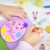 Easter EVA Foam Handmade Making Colorful Painted Easter Stickers for Kindergarten Students DIY Crafts Creation Educational
