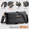 For iPhone 11 Pro Max Case CASEME C39 RFID Blocking Zipper Wallet Stand Leather Cover with Strap
