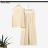 ZANZEA Women Sleeveless Vest Tops and Long Skirts Summer Two Piece Suit Sets