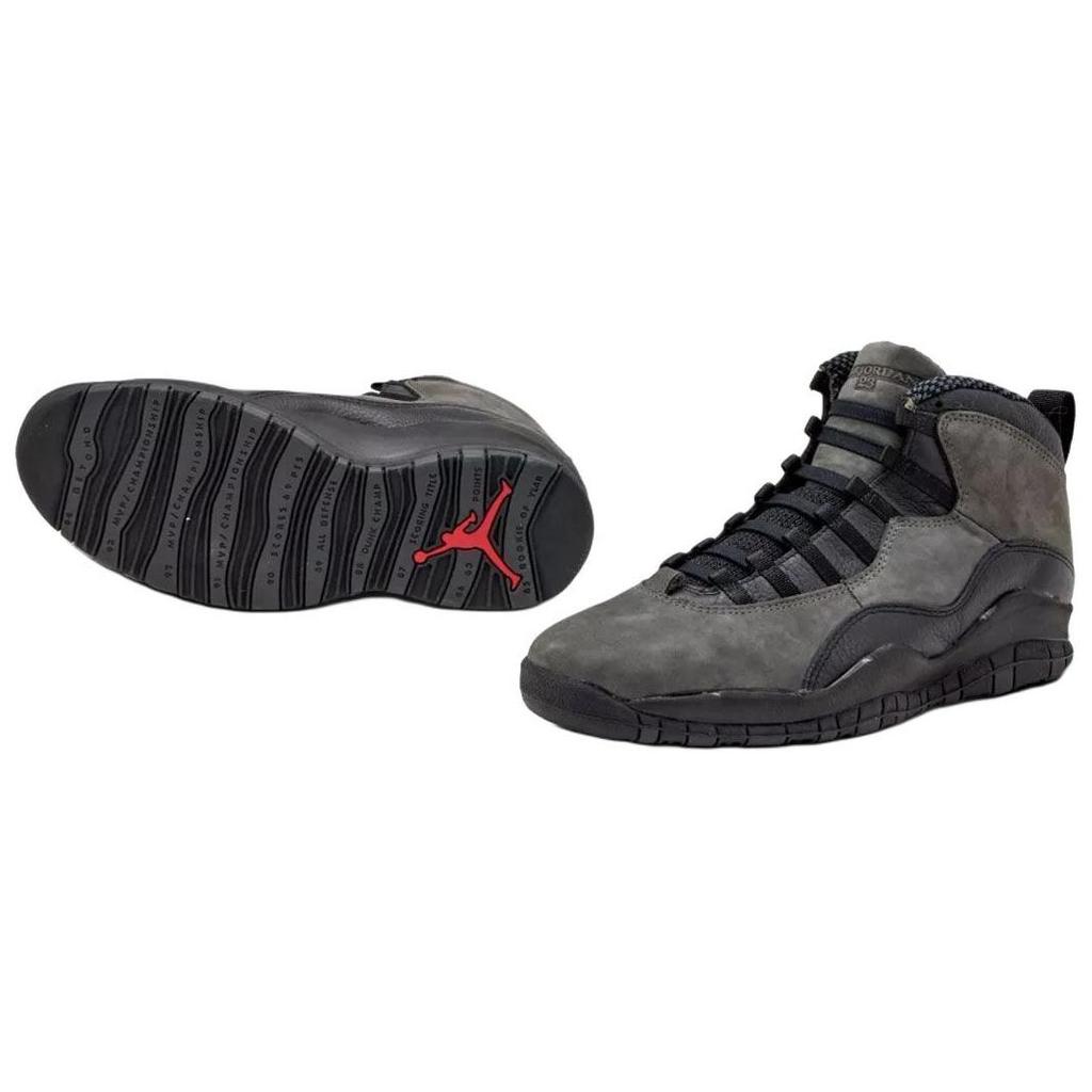 Air Jordan 10 Retro Shadow 2025 Men Sneakers Grey Charred-Grey True-Red HJ6779-001