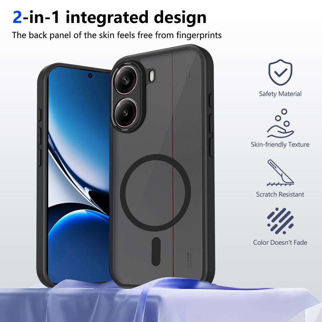 Luxury Simple Skin Feel Frosted Clear Case For Xiaomi POCO X8 Pro Max X8 X7 F8 Ultra F7 M8 M7 Pro Magnetic Shockproof Slim Cover