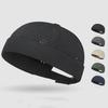 Fashion Mesh Brimless Skullies Cap Adjustable Breathable Beanie Hat Casual Solid Color Docker Hat Summer Spring