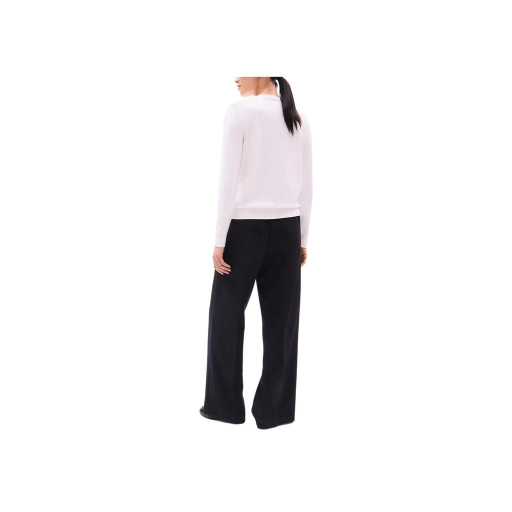 Tommy Hilfiger Round Neck Solid Color Comfortable Simple Casual Long Sleeve Sweater Women Sweater XW04176-YBL