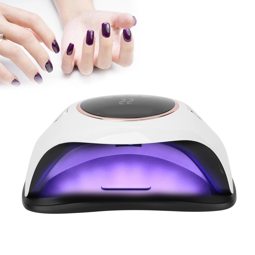 180W Professional UV LED Nail Lamp Portable Gel Polish Curing Lamp Nail Dryer (100‑240V)
