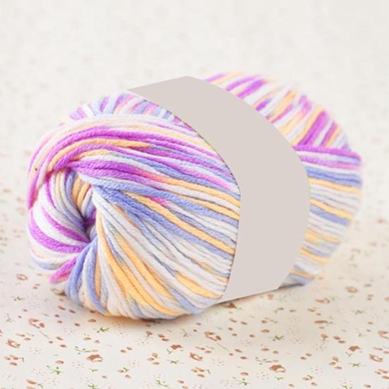 50g weiches, bequemes Wollgarn in fester Farbe zum Selbermachen, Handstricken, gewebter Häkelfaden