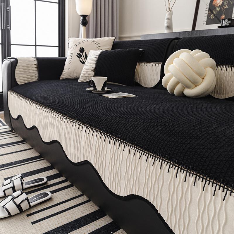 Chenille Irregular Sofa Cover Four Seasons Universal Non-Slip New Style Irregular Sofa Cover Versatile Cushion Light Luxury