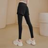 High Waist Plus Size Women's Yoga Pants, Quick-Dry, Pocket Design, Buttocks Covering, Two-Piece Look, Ideal for Cycling and Running.