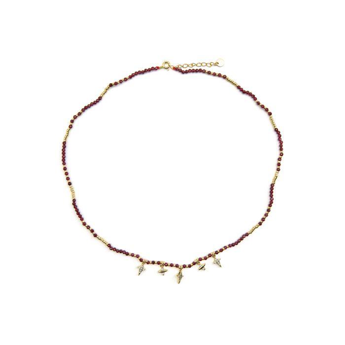 Collier Luxenter En Argent 925 Avec Zircon Finition En or 18k - Paila