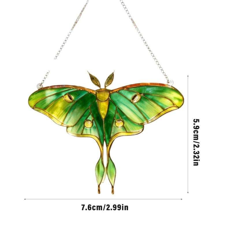 Butterfly Suncatchers Colorful Glass Panel Suncatchers Decors Birthday Gift Women Stained Glass Window Hanging Decors