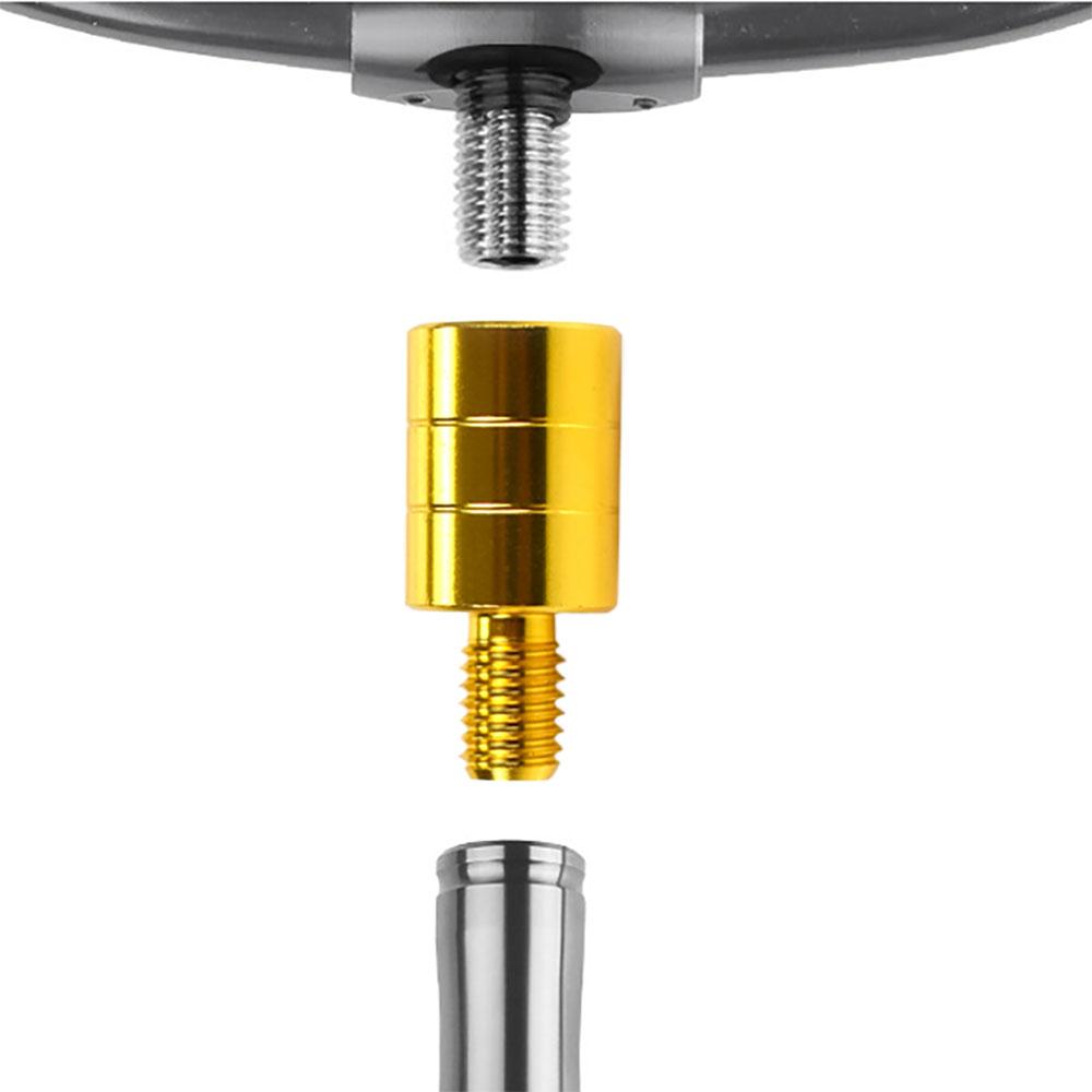 MNFT 2Pcs Fishing Landing Net Head Connector M6/M8/M10/M12 Adapter Converter Mount Screw for Fish Net with Pole Handle