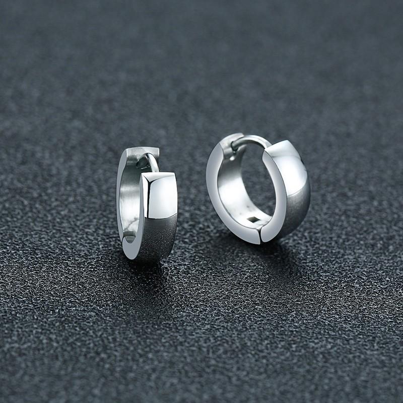 Unisex Stainless Steel Small Hoop Huggie Earrings for Men Woman Ear brinco Jewelry