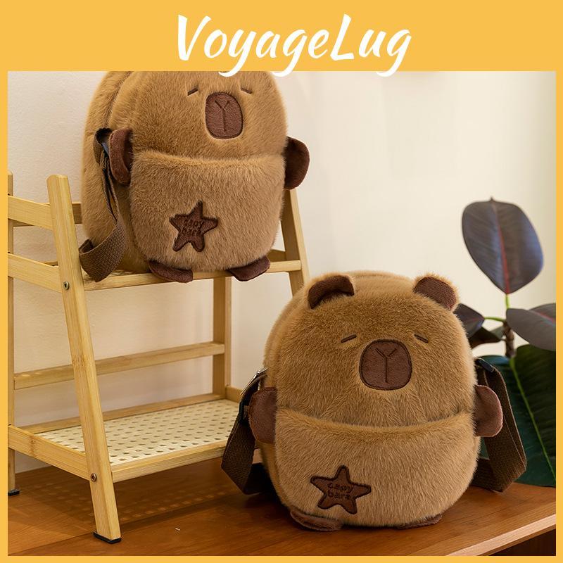Pointed Star Five Capybara Plush Bag Cartoon Single Shoulder Bags Crossbody