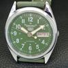 VINTAGE REFURBISHED SEIKO 5 AUTOMATIC 6309A JAPAN MENS GREEN WATCH a441695-1 Sk-a441695