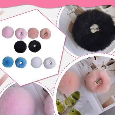 Pompom 5cm 6cm 8cm Bola Pompom Macio DIY Pompons Para Chaveiro Costura Em Cachecol Chapéus Sapatos Vestuário Artesanato Suprimentos