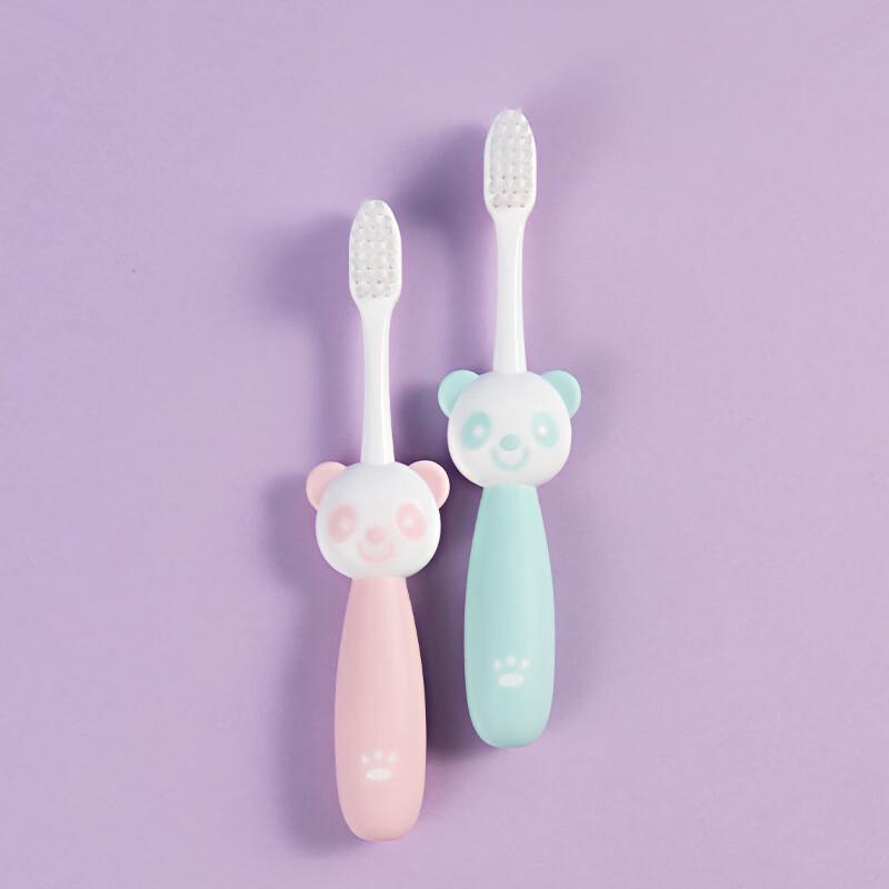 HAONIU Cartoon Panda Children's Toothbrush 10-Pack