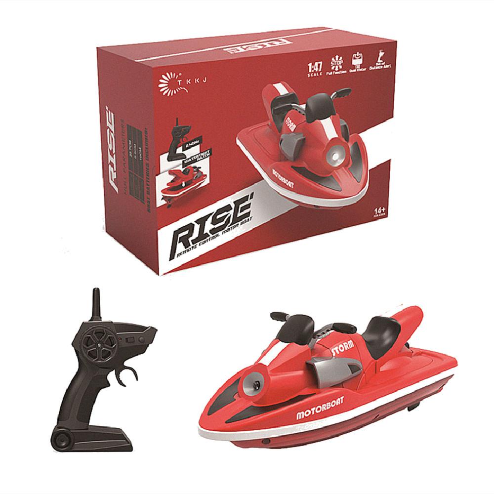 

TKKJ H137 RTR 1/47 2.4G RC лодка моторная лодка полнофункциональная двухмоторная светодиодная подсветка гоночный корабль транспортные средства модели игрушки с дистанционным управлением красный