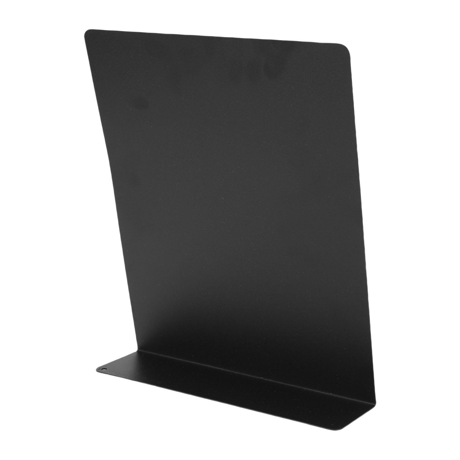 

Magnetic Bulletin Board Black Magnetic Metal Tabletop Memo Display Board for Home School Kitchen