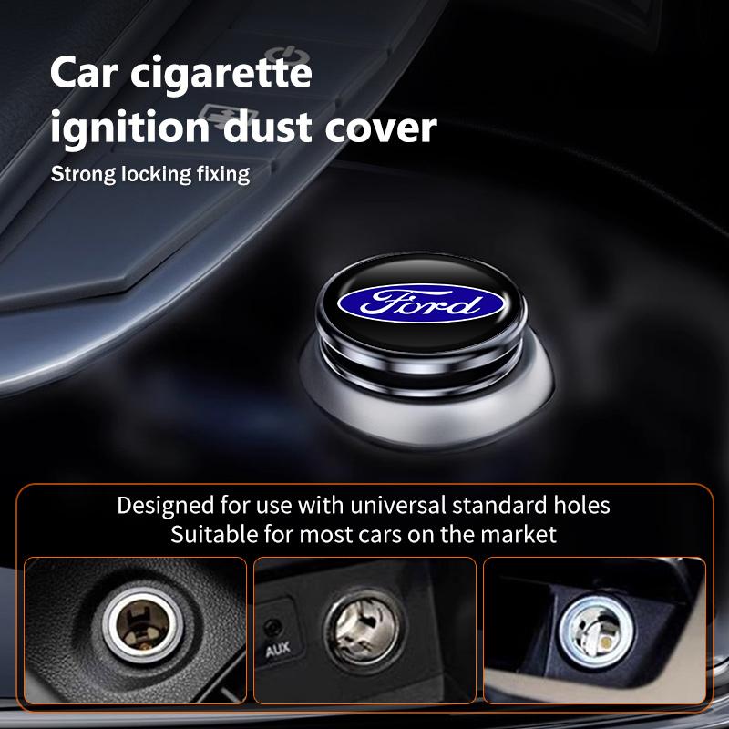 For Ford Car Cigarette Lighter Cap Dust Proof Cover Auto Accessories Escape Ecosport Fusion Explorer Expedition Taurus CVY1