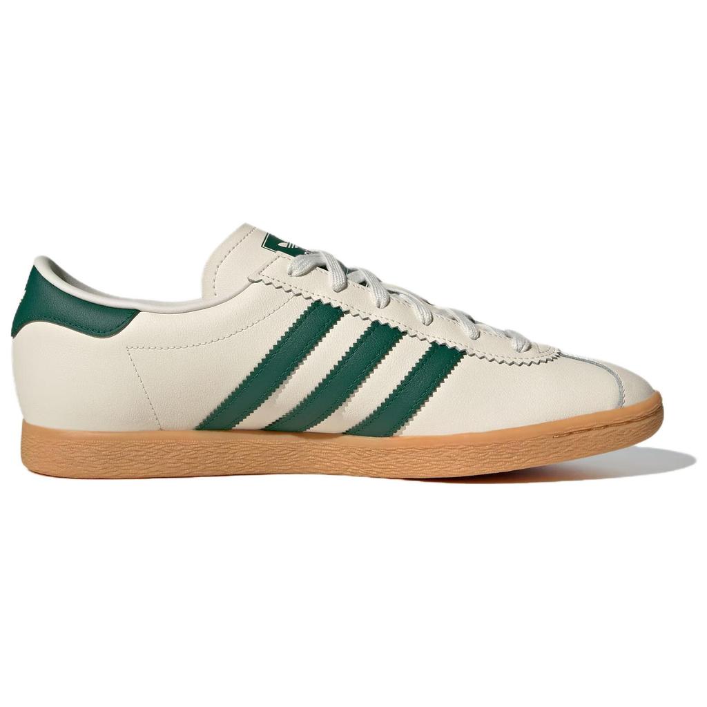 Adidas Originals Stadt Abriebfeste Low Top Skateboard Schuhe Unisex Beige Grüne Sneaker JR8311