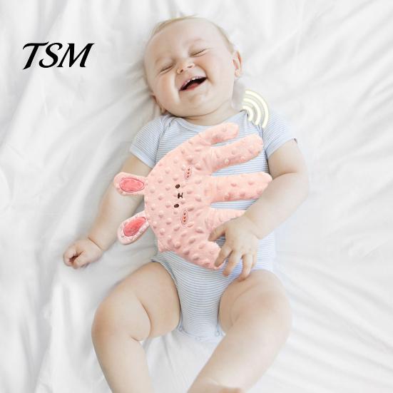Guante para Bebé con Palma Suave Automático Prevención de Sobresaltos Eléctrico Almohada Eléctrica para Bebés Ayuda para Dormir Recién Nacidos Peluche de Dibujos Animados