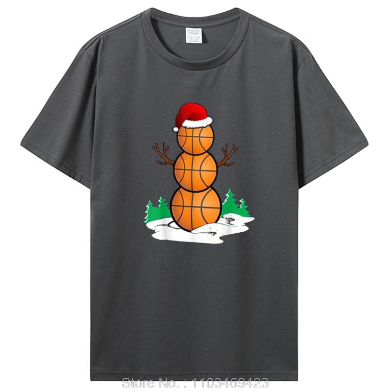 Basketball Snowman Balls Christmas Pajama Gifts Unisex Boys Kid T-Shirt Unisex Cotton Tshirt Clothing Oversized Graphic T Shirt