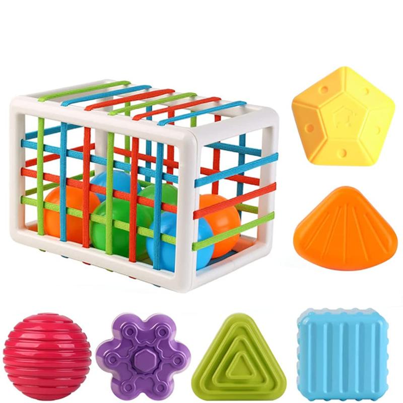 Buy Baby Shape Sorting Toy Sensory Shape Sorting Toys with Elastic