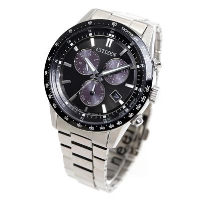 COLLECTION Chronograph Uhr, Eco-Drive, Lichtbetrieben, 10 ATM Wasserdicht, Silber/Schwarz, BL5614-59E, Herren