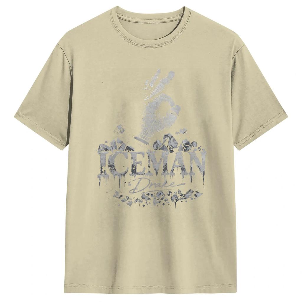 Unisexs Drakes IceUnisex Album 2026 Tour T Shirt 100 Cotton Tops Amazing Short Sleeve O Neck Tees Summer TShirts