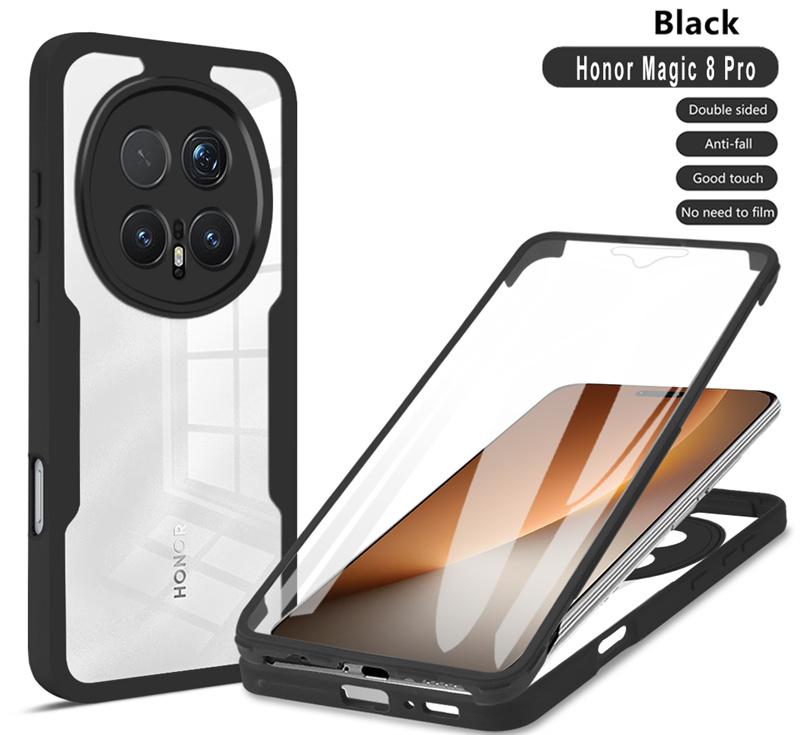 Fundas For Honor Magic 8 Pro 360 Full Body Screen Protector Transparent Case For Honor Magic8 Pro Silicone Slim Clear Cover Capa