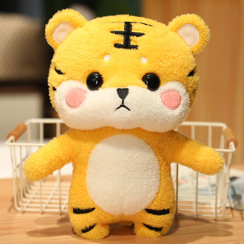 Tiger Year Mascot Doll Tiger Doll Plush Toy Small New Year Gift Doll Cute Girl