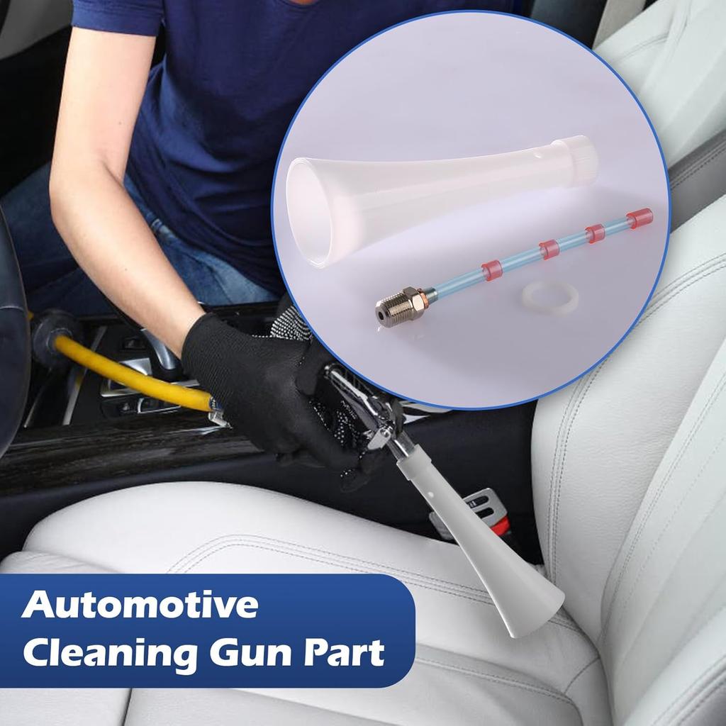 Car Cleaning Gun Cone for Tornador Replacement Parts Cone Air Blow Out Tool, White Plastic (Cleaning Gun Cone(1))