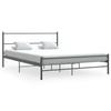 Day and Night - Day and Night Bed Frame Without Mattress Grey Metal 140x200 Cm