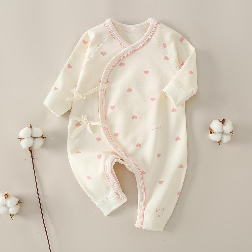 Newborn Baby Jumpsuit - Pure Cotton, Spring & Autumn, 0-6 Months, Base Layer & Crawling Rompers.