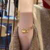 Bracelet Perle Irregulière Forme Spéciale Française Bracelet Femmes Niche Luxe Léger Exquis Doré Demi-Bracelet Bracelet Accessoires