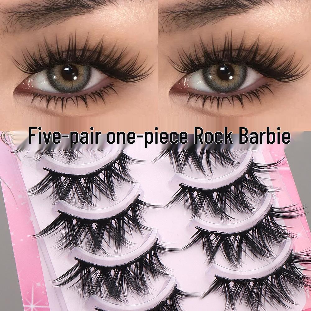 Rock Barbie Manga Fox Eye False Eyelashes - Curled and Dense