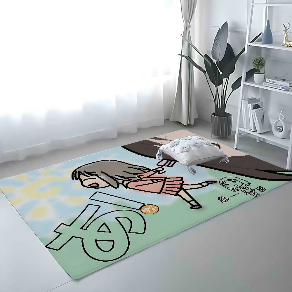Azumanga Daioh Osaka Ayumu Floor Mat Bathroom Absorbent Mat Simple Door Dirt-resistant Mat Home Kitchen Mat Foot Mat Entry Mat