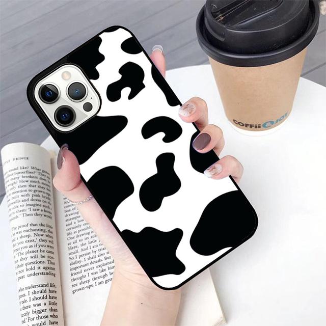 Cow cute spot cartoon print Phone Case Cover for iPhone 17 Air 16 16e 15 12 11 13 14 Pro Max Apple Plus Coque