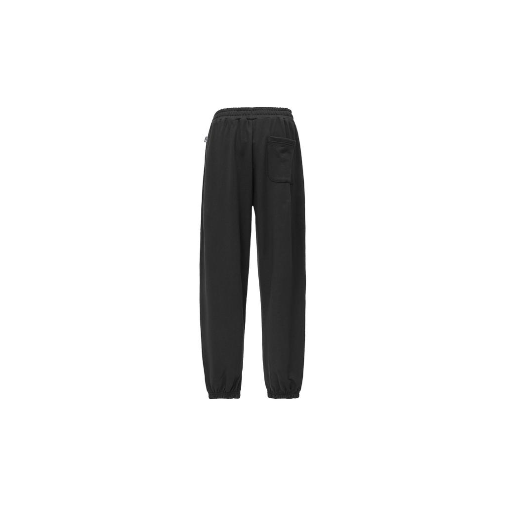 Puma Logo Embroidered Sports Casual Pants Unisex Pants Black 677520-01
