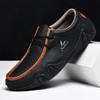 Fashion 2025 Handmade Men's Women Leather Casual Shoes British Plus Size 36-48 Mens Flats Shoes Originality Design Comfort Driving Shoes