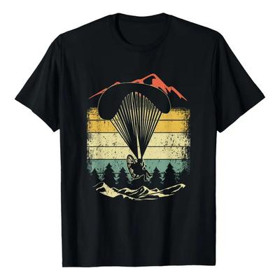 Parapente Vintage Retr? Parachute Parachute Paramotor T-shi