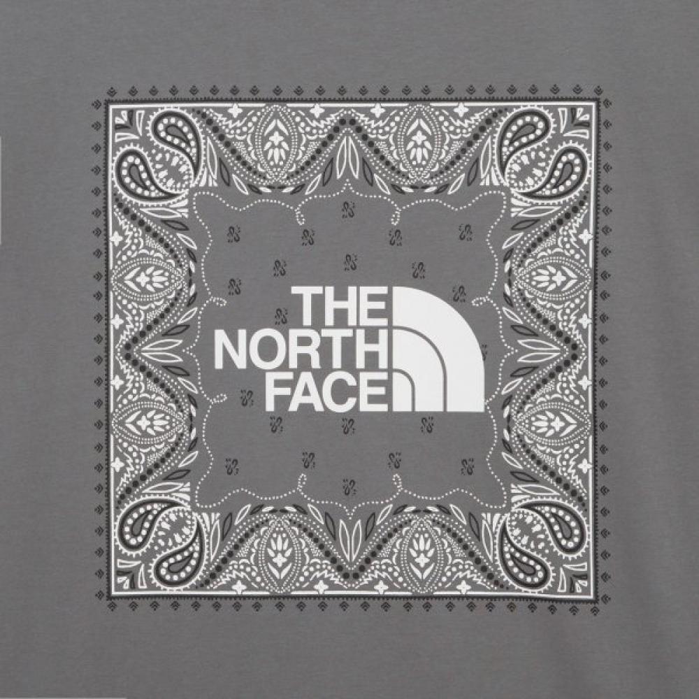 The North Face Men S Bandana Short Sleeve Tee Gray Nt7ur13d