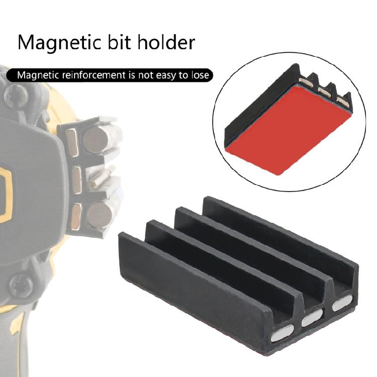 Magnetic Bit Holder Drill Bit Organizers 5 Slot Bit Screw Set For Power Tool Electrical Drill Accessories