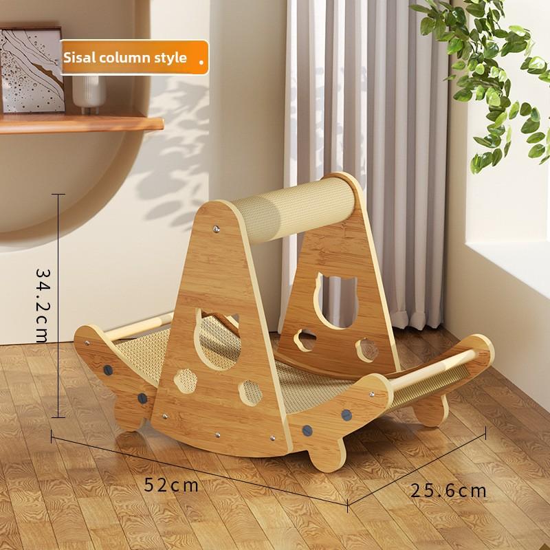 Noua jucărie pentru pisici, jucărie pentru pisici, jucărie pentru animale de companie, cu sistem integrat de joacă și somn, mansion villa, dublu strat din lemn pentru pisici, cuib multifuncțional pentru pisici, rezistent la zgârieturi