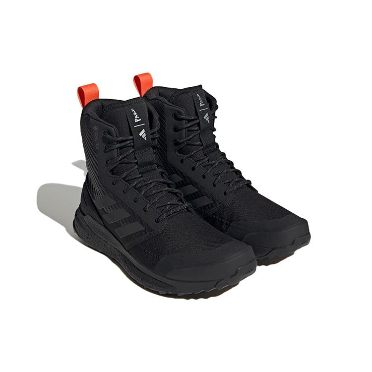 adidas Terrex Free Hiker Xploric Non-Slip Durable Waterproof High-Top Outdoor Functional Shoes Unisex Shoes Black HP2955