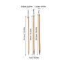 3Pcs Chinese Calligraphy Brush Set Bamboo Handle Wolf Hair Ink Painting Brushes for Calligraphy Drawing Japanese Watercolor Art
