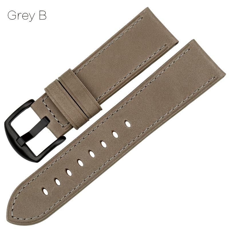 WatchBand Genuine Leather Watchband Watch Accessories Watch Strap 22mm 24mm Bracelet Soft Thin Watch Band Watchband For Fossil