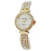 Modische Damenuhr mit Diamantdetails und digitaler Anzeige