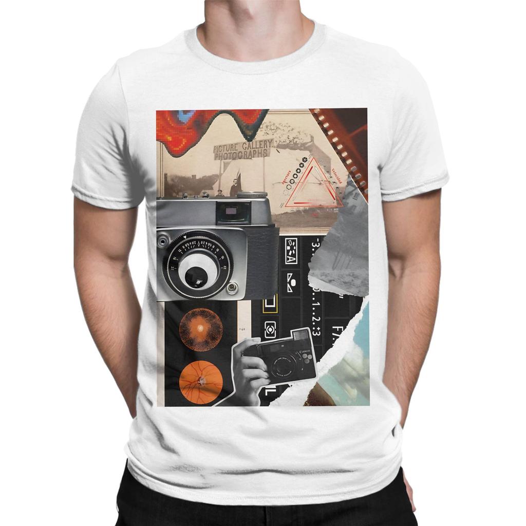 Collage Photographer Stuff Novelty Graphic 100 Cotton TShirt Fujifilm Tees Tops For Unisex