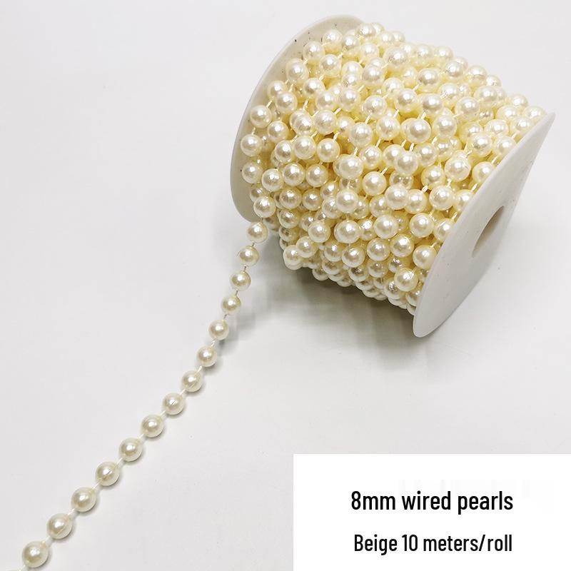 Double-Line Pearl Sunflower Snowflake Beads DIY Decoration