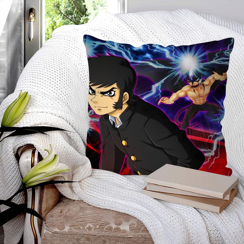 Anime Devilman Crybaby Kissenbezug Quadratisches Kissen Schlafzimmer Sofa Freizeit Komfort Kissen Auto Wohnzimmer Heimdekoration